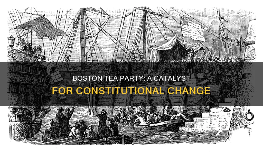 how did the boston tea party impact the constitution