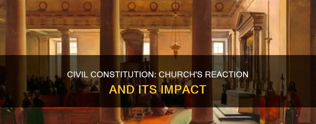 how did the church react to the civil constitution