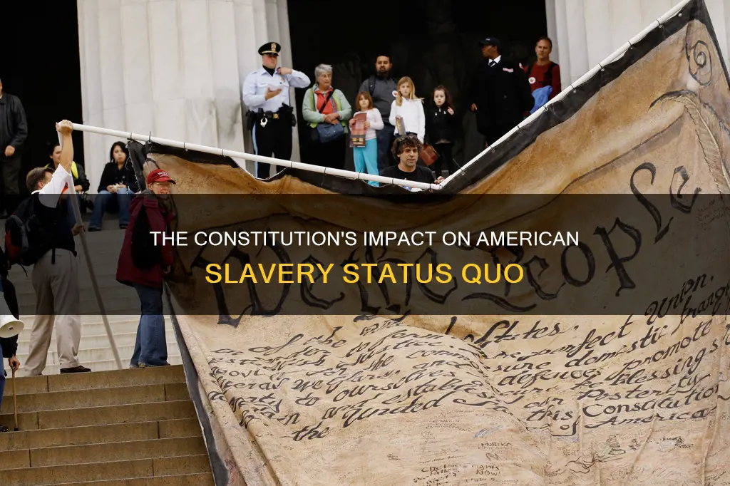 how did the constitution address the status of american slavery