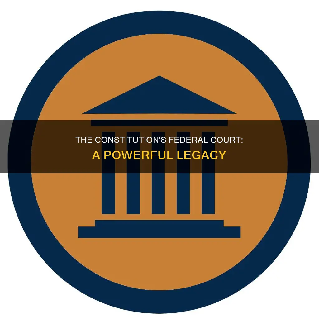 how did the constitution allow a federal court