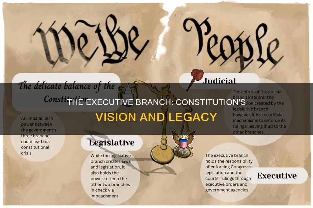 how did the constitution created an executive branch