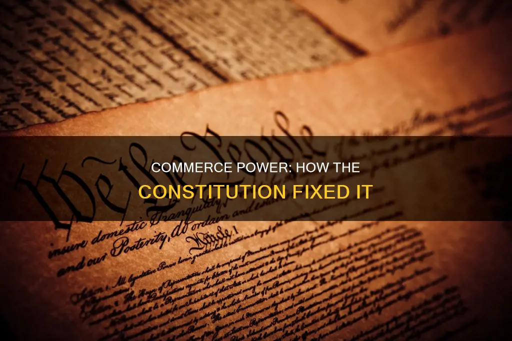 how did the constitution fix no power to regulate commerce