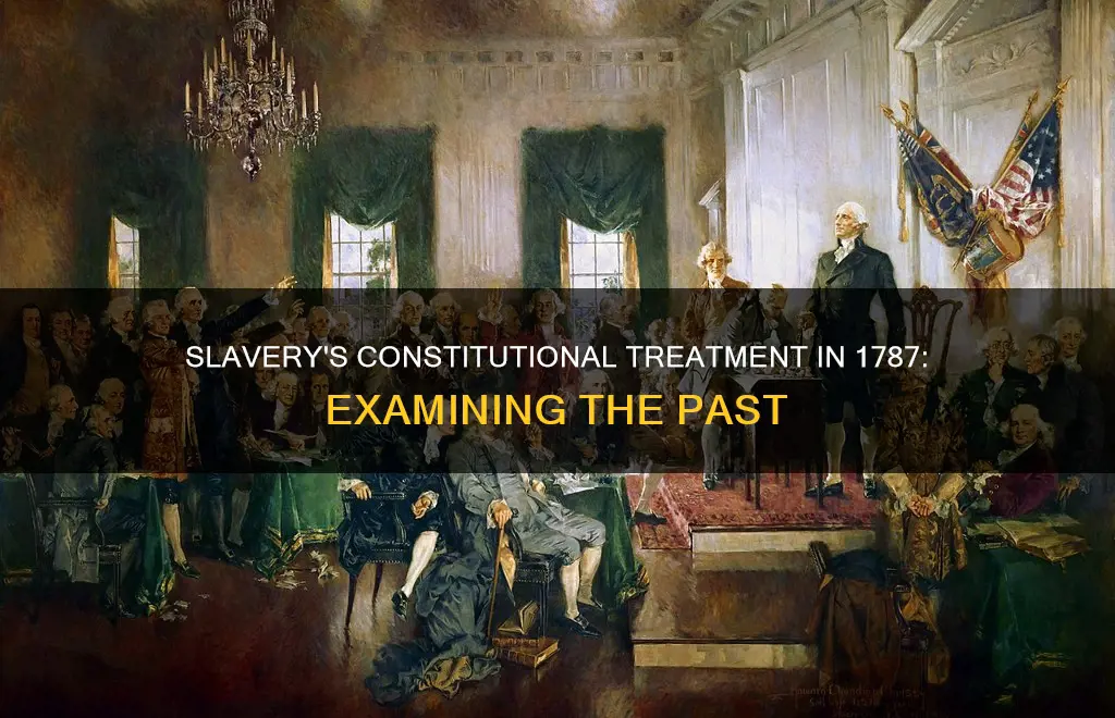 how did the constitution handle slavery in 1787