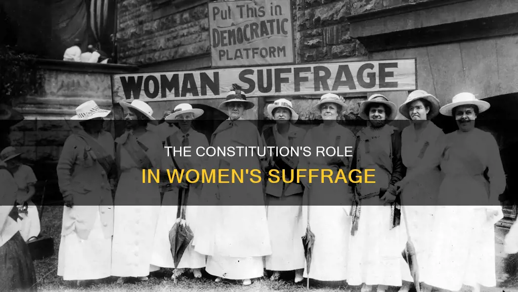 how did the constitution help women to vote