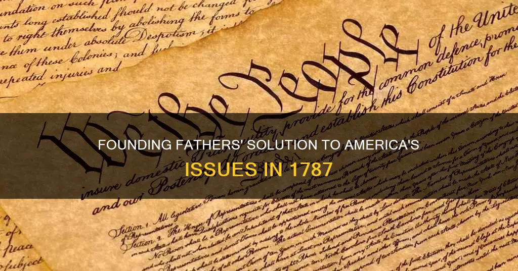 how did the constitution of 1787 addressed the issue of