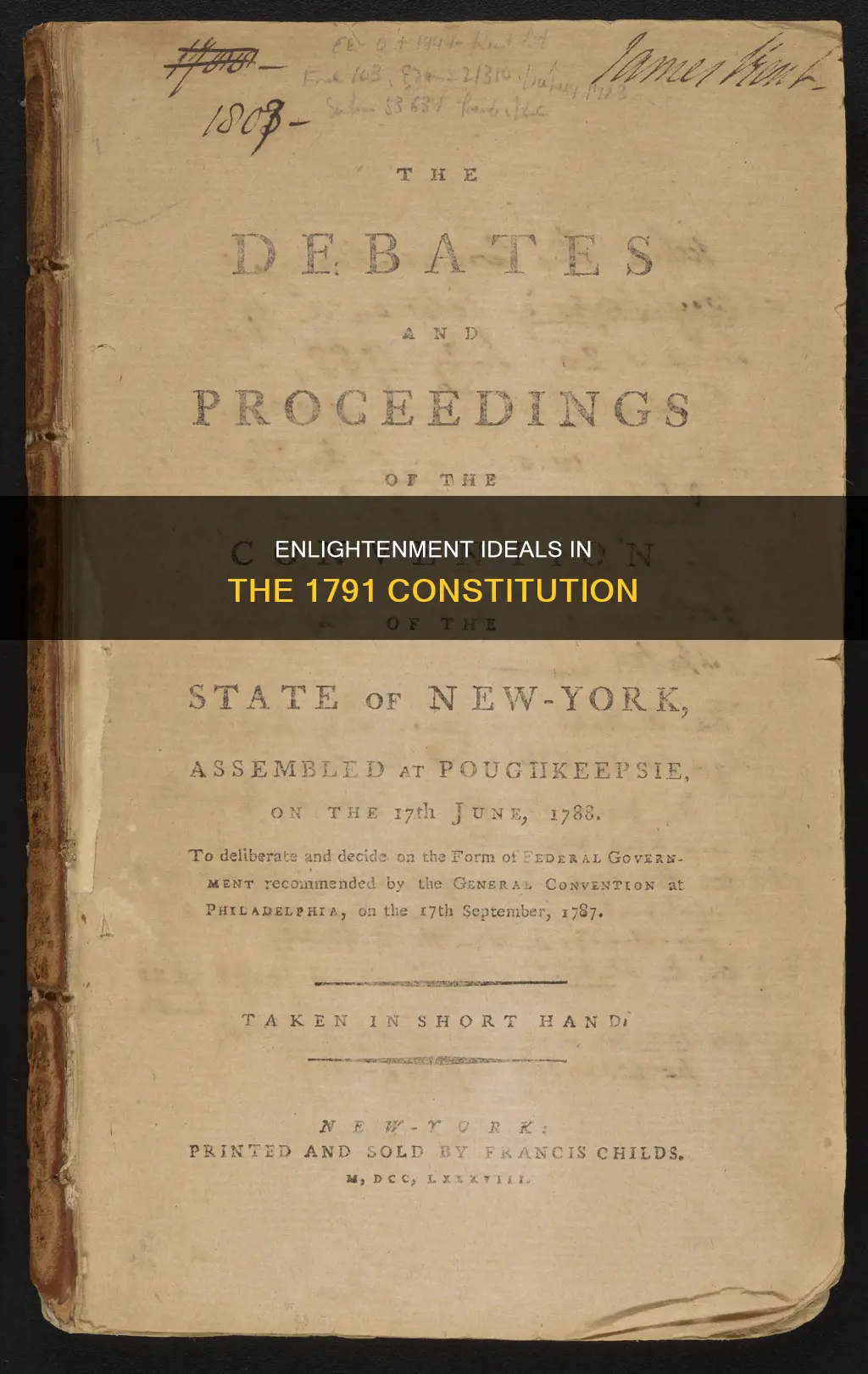 how did the constitution of 1791 reflect enlightenment ideas