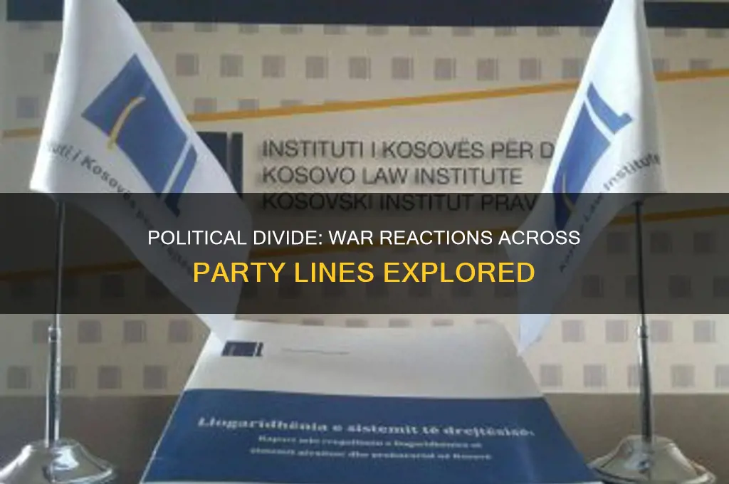 how did the different political parties react to the war