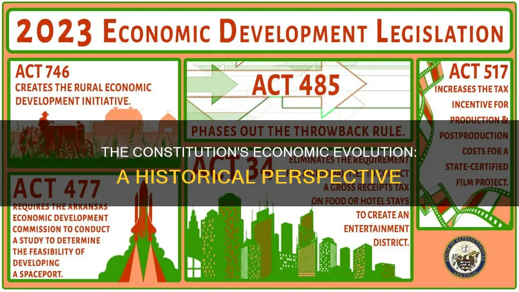 how did the economy evolve after the constitution