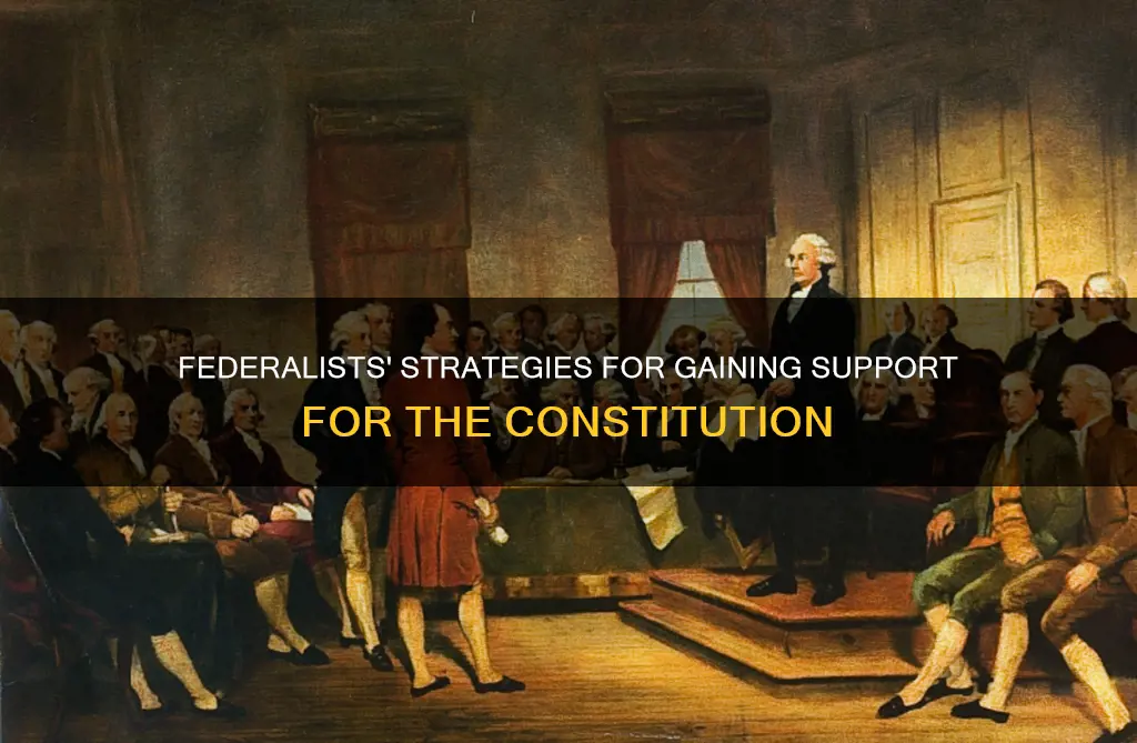 how did the federalists secure support for the new constitution