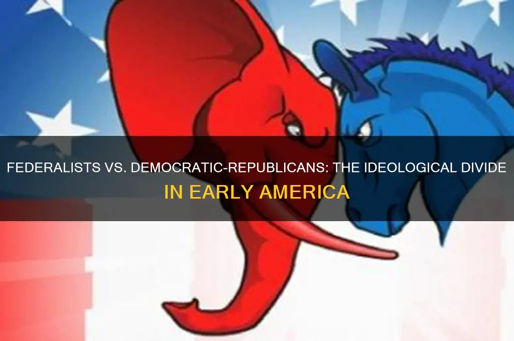 how did the first two major american political parties differ