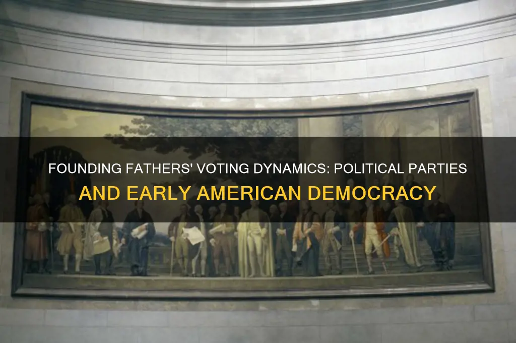 how did the founding fathers vote political parties