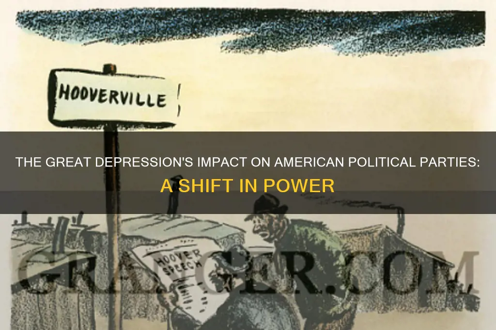 how did the great depression affect american political parties