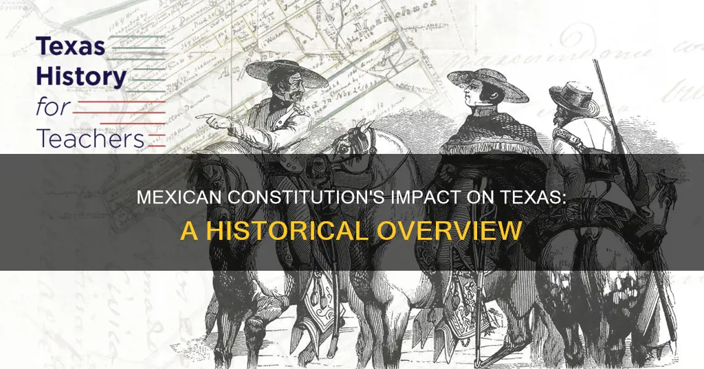 how did the mexican federal constitution impact texas