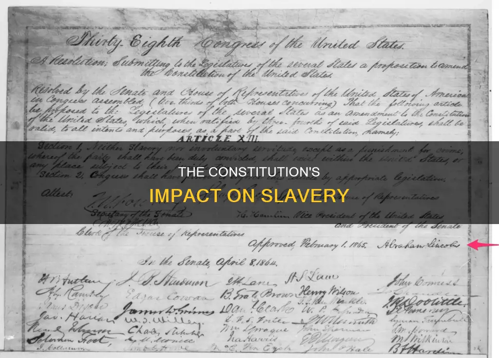 how did the new constitution treat and affect slavery