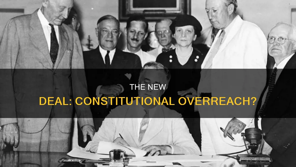 how did the new deal violate the constitution