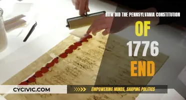 The Pennsylvania Constitution: 1776's End