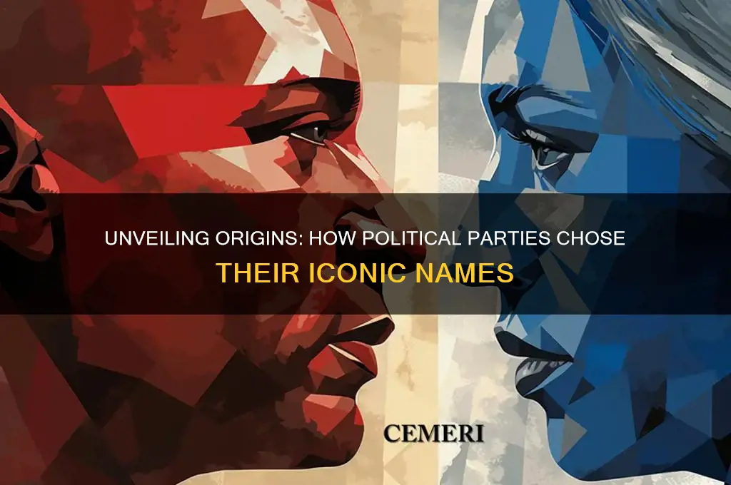 how did the political parties come up with their names