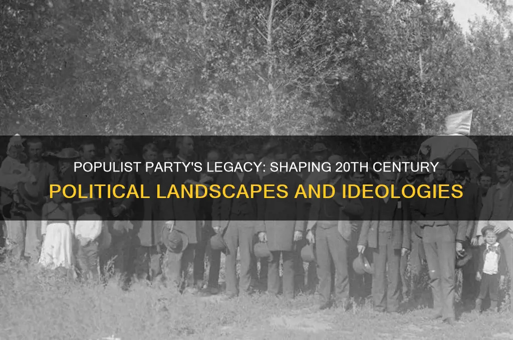 how did the populist party influence 20th century politics