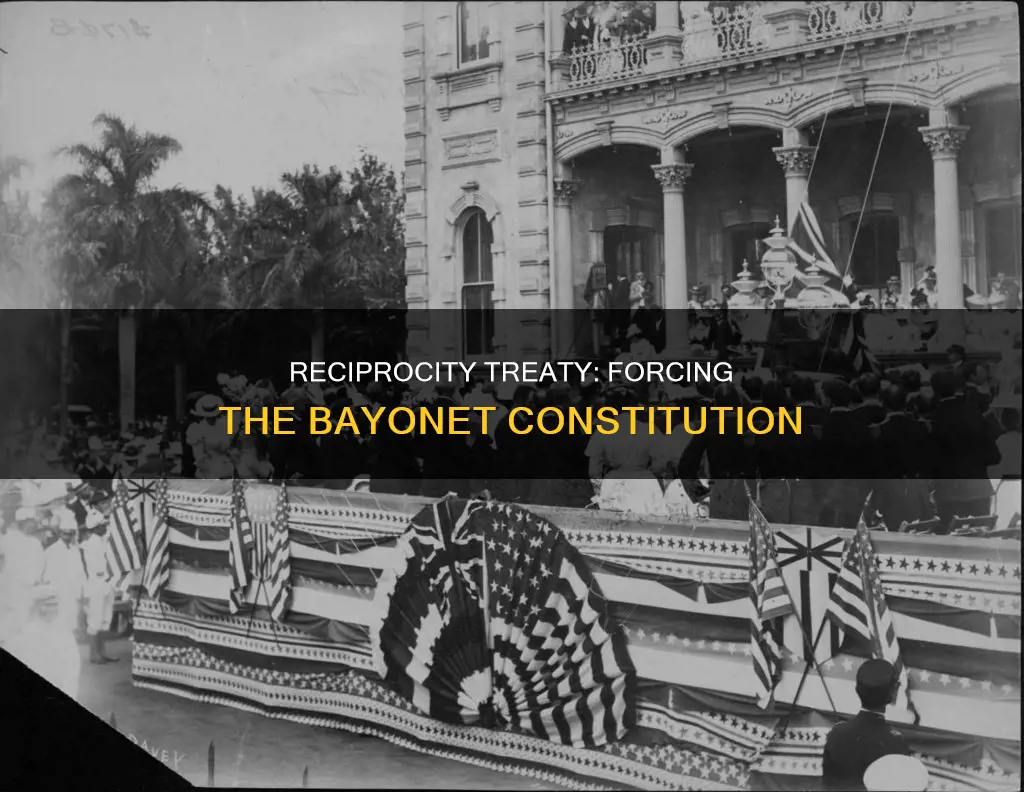 how did the reciprocity treaty lead to the bayonet constitution