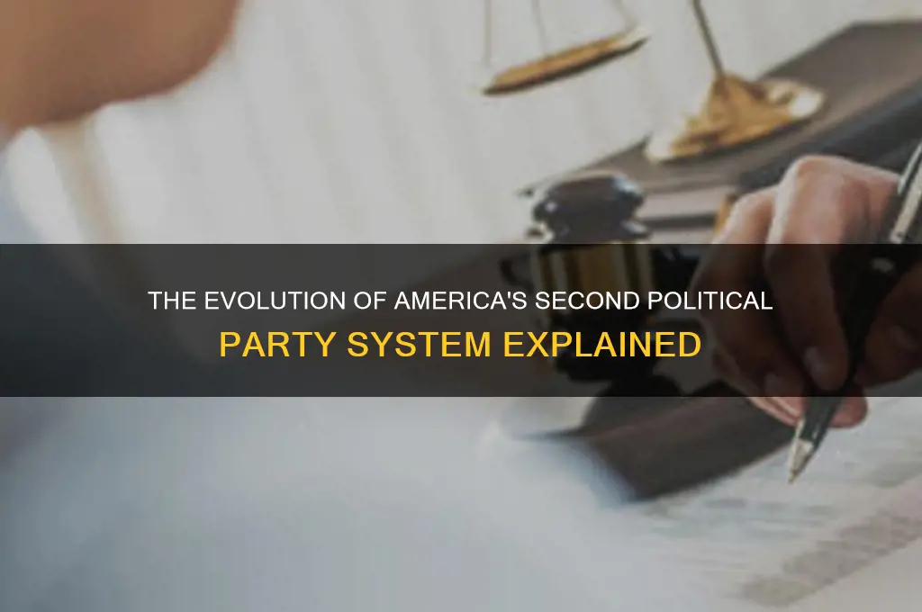how did the second political party system developed