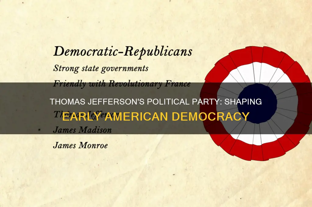 how did thomas jefferson political party