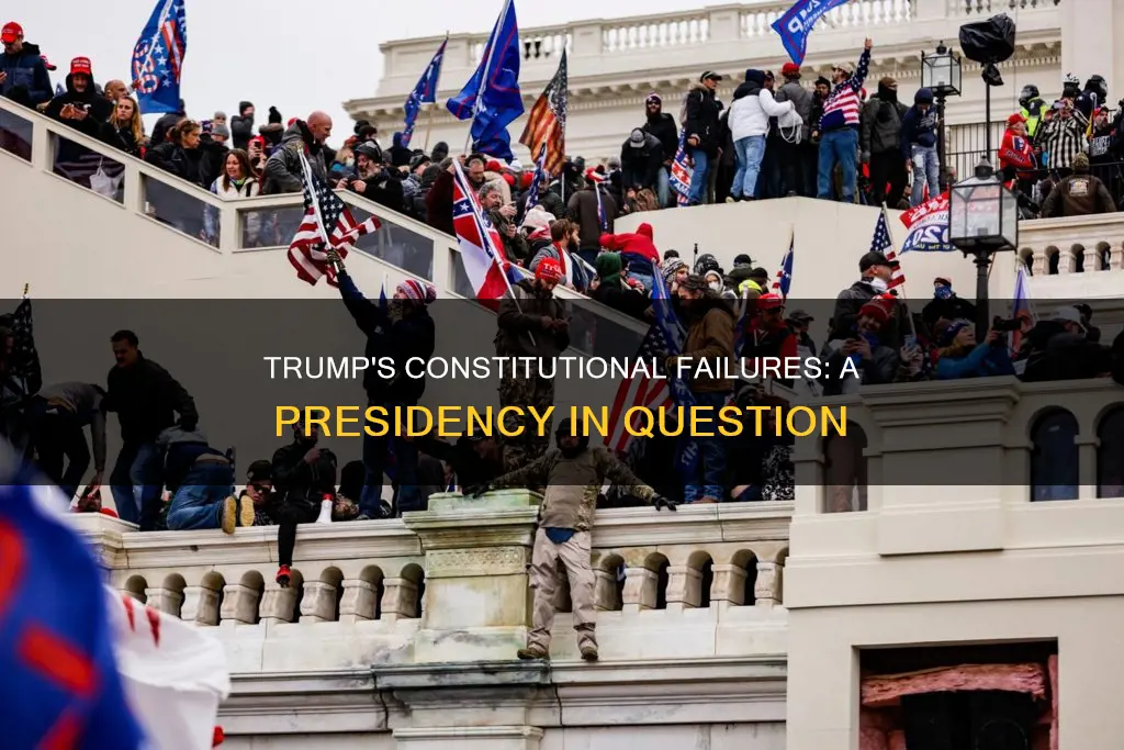 how did trump fail to uphold the constitution