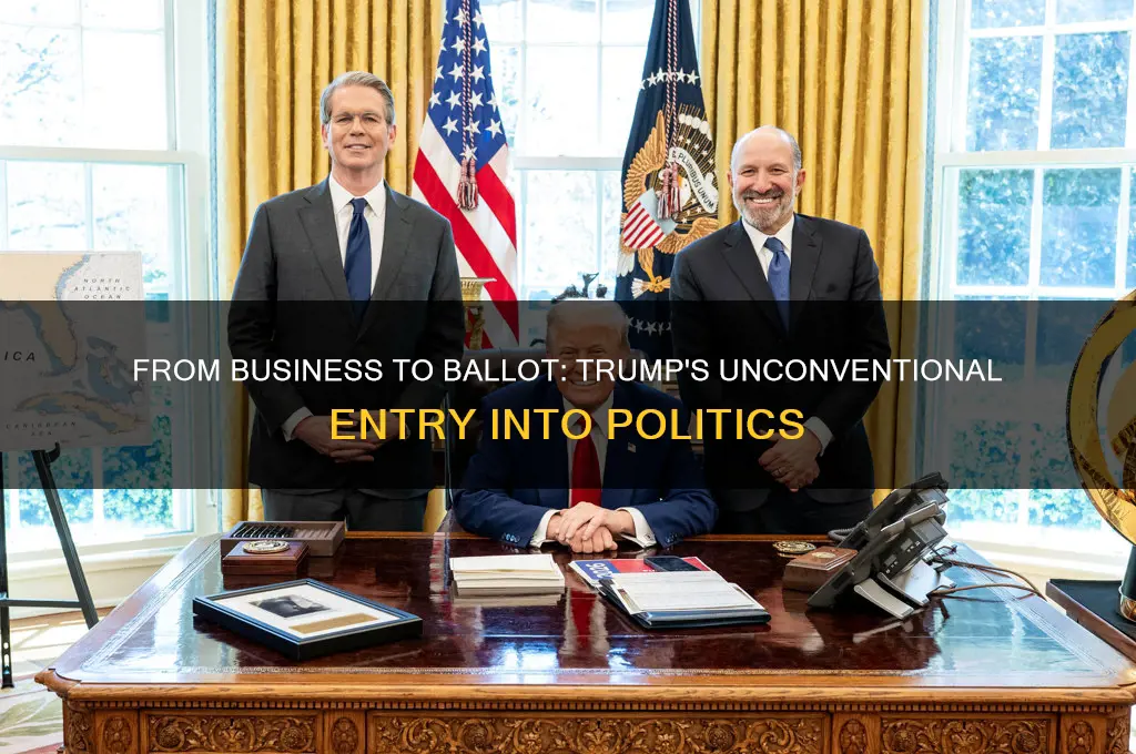 how did trump start politics