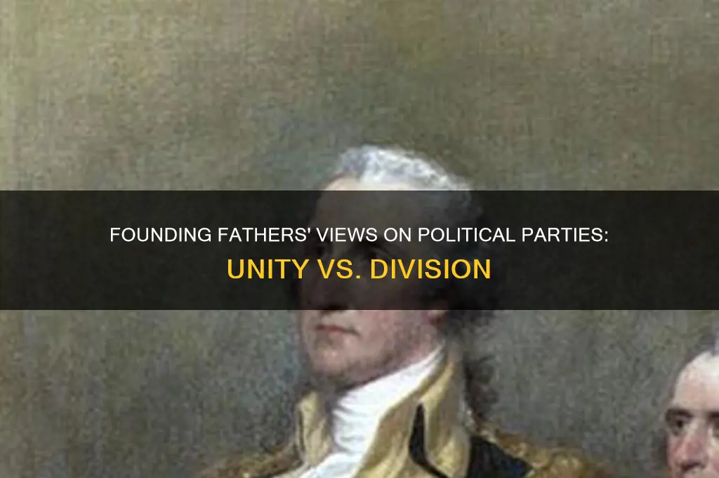 how did tye founding fathers felt about the political parties