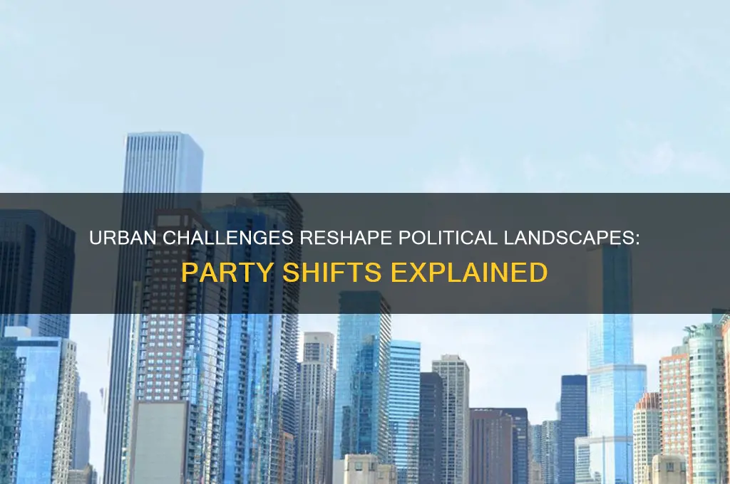 how did urban issues affect the shift in political parties