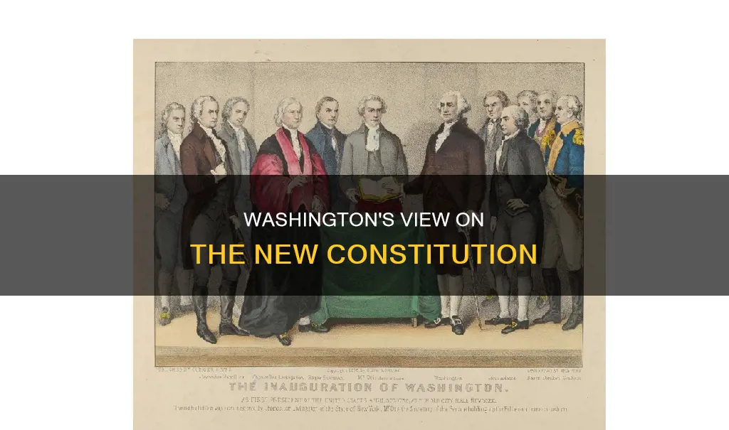 how did washington feel about the new constitution