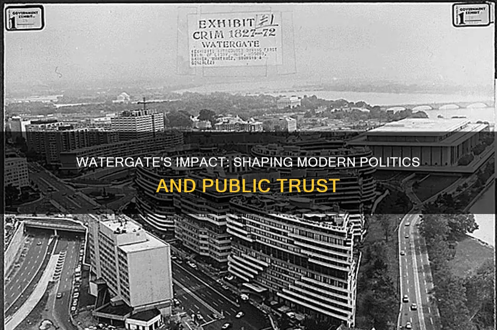 how did watergate effect politica