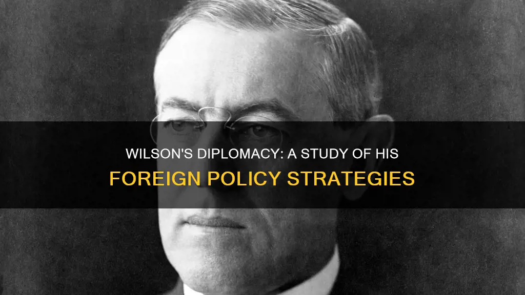 how did wilson use diplomacy