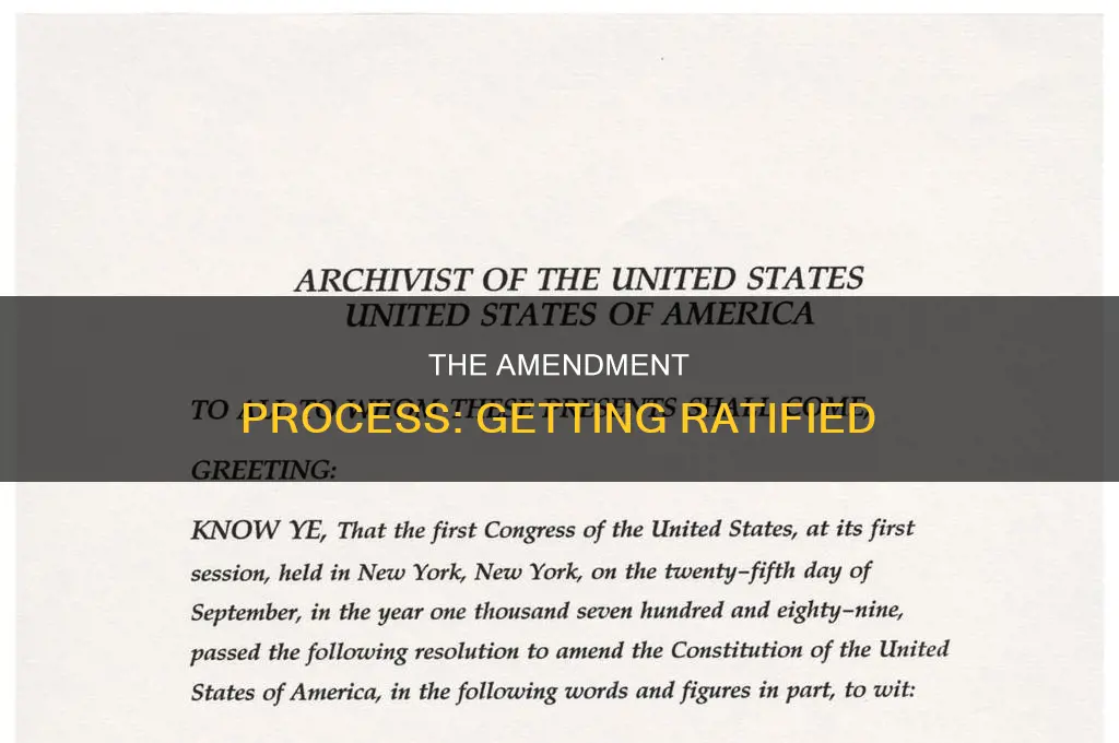 how dies a constitutional amendment get ratified