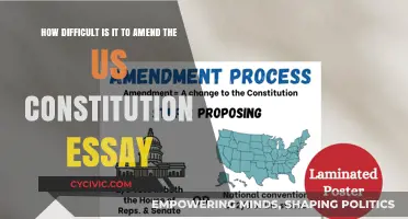 Amending the US Constitution: An Uphill Battle
