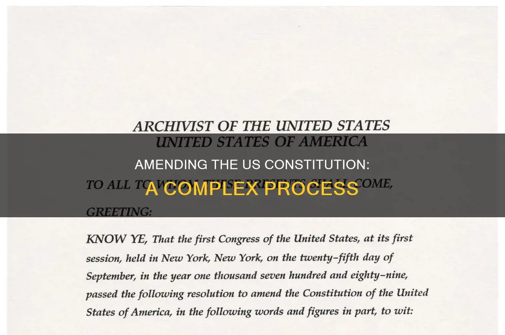how do a man the us constitution be amended