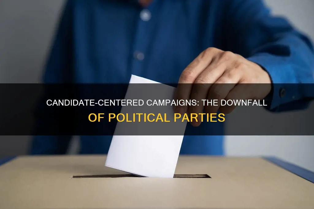 how do candidate centered campaigns weaken political parties