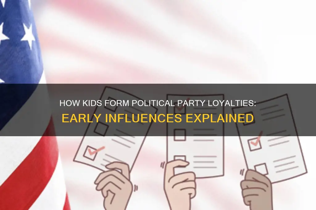 how do children develop their political party affiliation