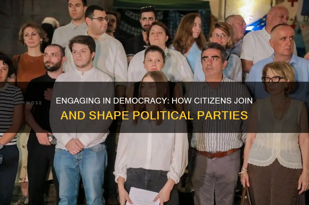 how do citizens become involved in political parties