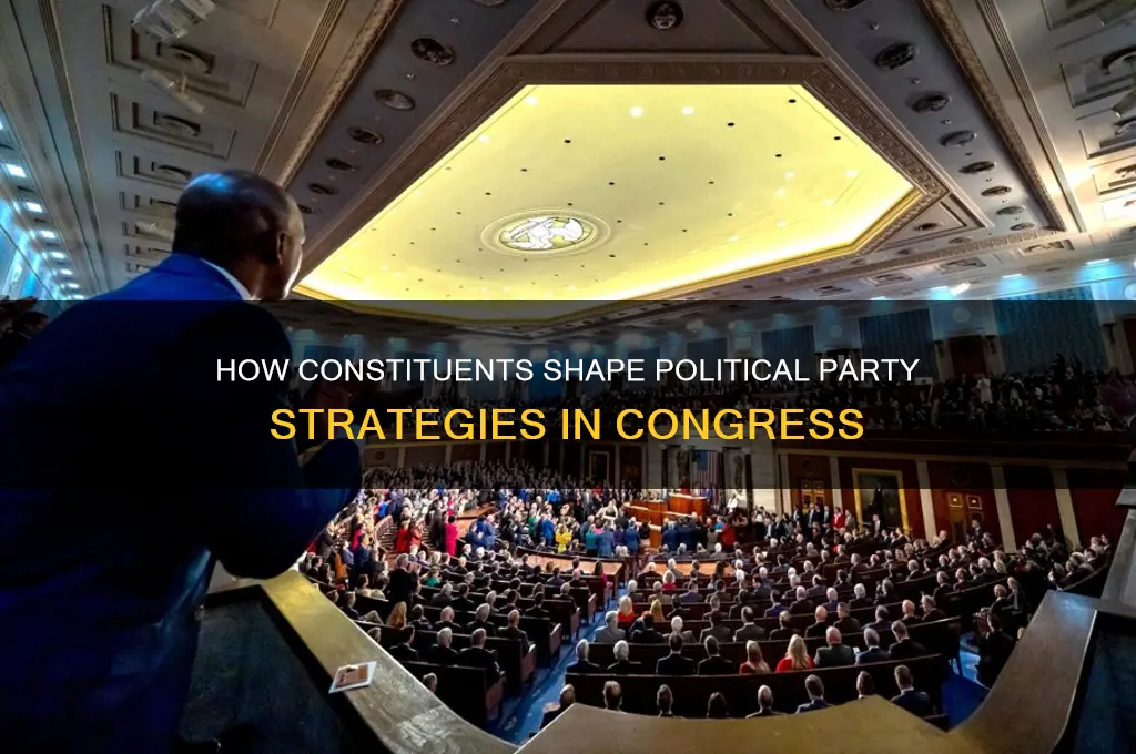 how do constituents influence political parties in congress
