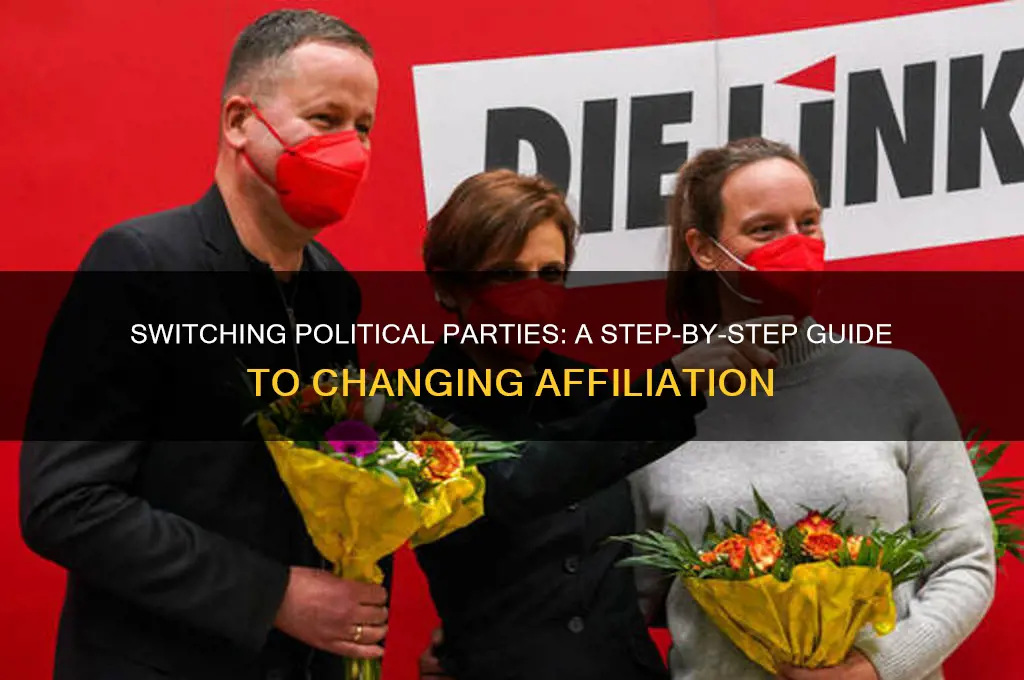 how do i change my affiliation to a political party