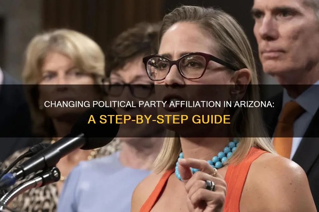 how do i change my political party affiliation in arizona