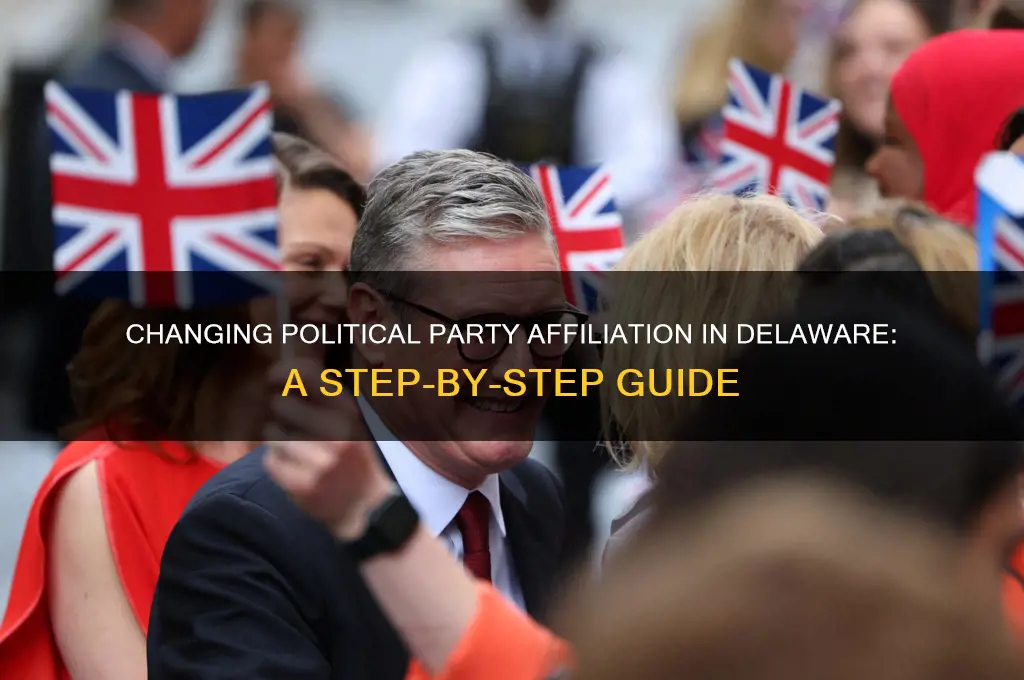 how do i change my political party affiliation in delaware