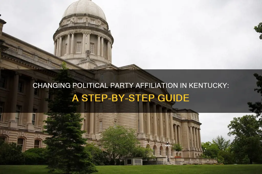 how do i change my political party affiliation in kentucky