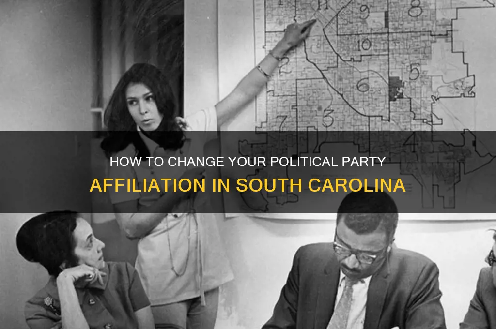 how do i change my political party affiliation in sc