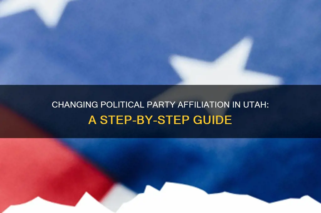 how do i change my political party affiliation in utah