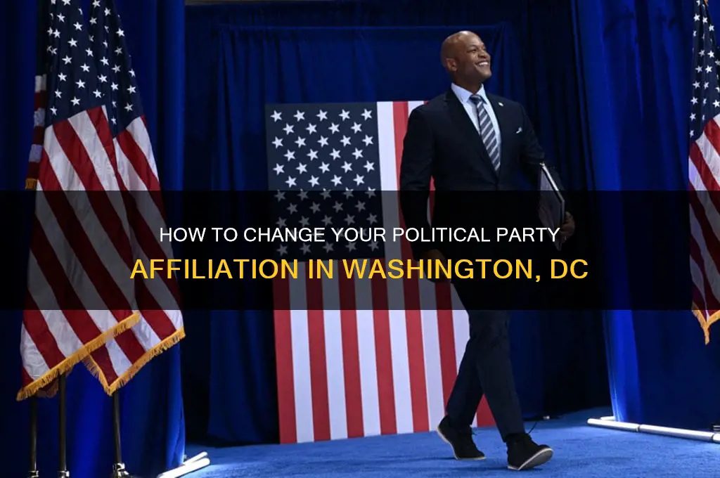 how do i change my political party dc