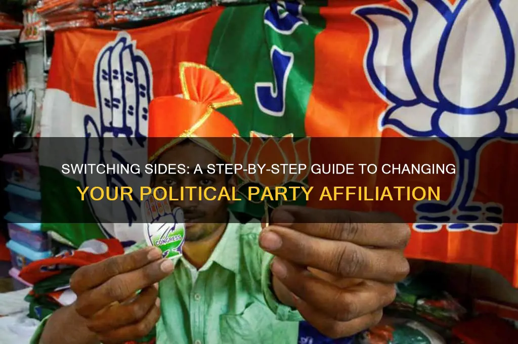how do i change my political party ffiliation