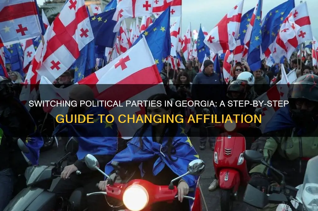 how do i change my political party in georgia