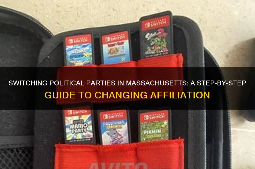 how do i change my political party in ma