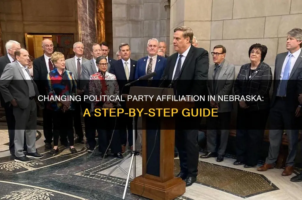 how do i change my political party in nebraska